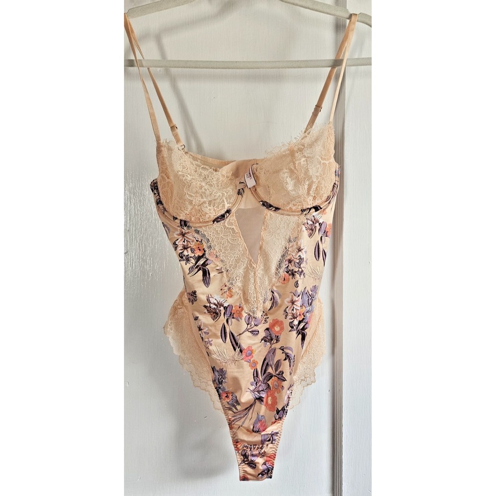 Victoria's Secret dream angels women sexy sheer lace bra bodysuit‎ Sz M